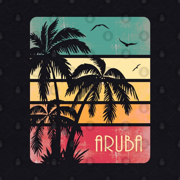 Aruba Vintage Sunset by Nerd_art